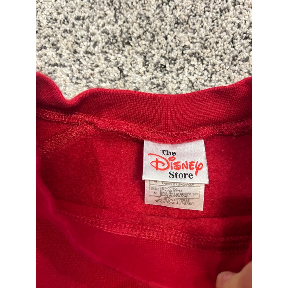 Disney Store Winnie the Pooh Poohs Snowy Days Red Sweatshirt Size Medium Vintage - Picture 4 of 11